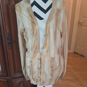 Copper Button-Up Cardigan